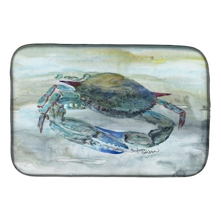 Carolines Treasures Carolines Treasures SC2003DDM Blue Crab Watercolor Dish Drying Mat SC2003DDM
